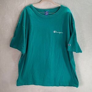 Vintage Champion Shirt Men's XL Sea Green Short Sleeve Tee Made in USA